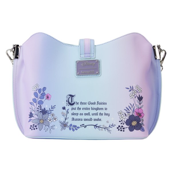 SHOULDER BAG Sleeping Beauty 65th anniversary floral scene - DISNEY LOUNGEFLY