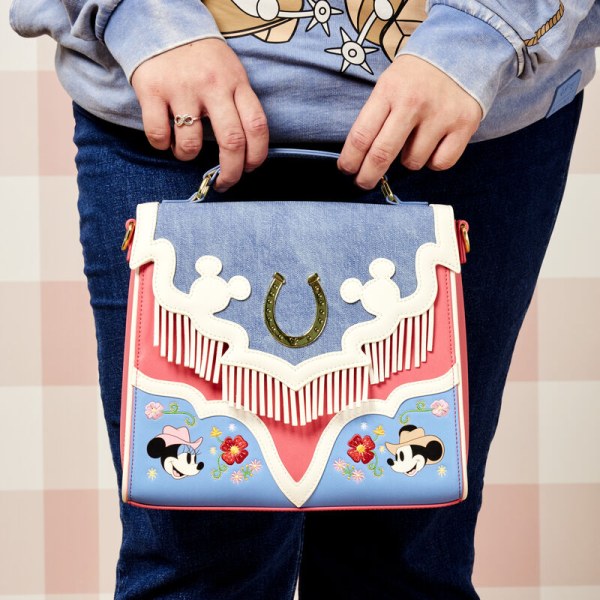 Mickey and Minnie Western fringed SHOULDER BAG - DISNEY LOUNGEFLY