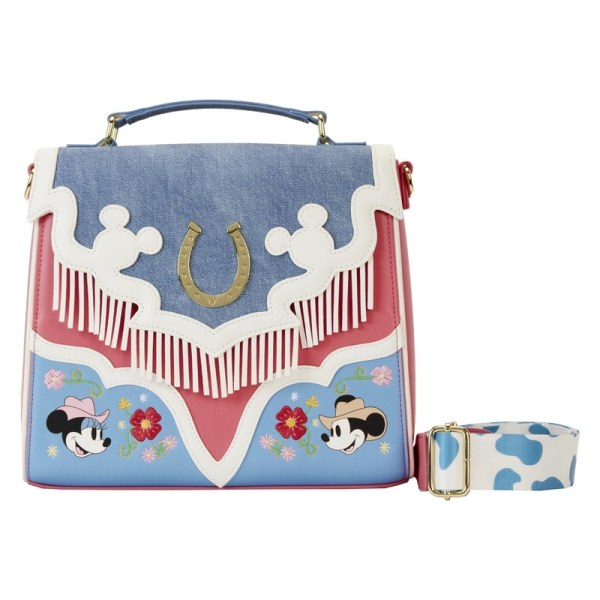 Mickey and Minnie Western fringed SHOULDER BAG - DISNEY LOUNGEFLY