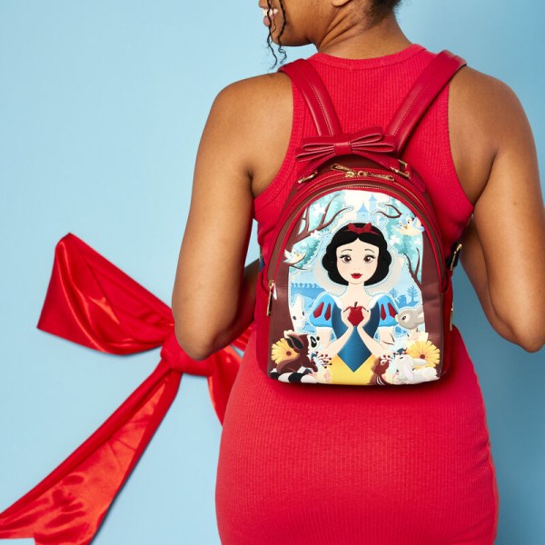 Snow White MINI BACKPACK in Quilted Velvet - DISNEY LOUNGEFLY