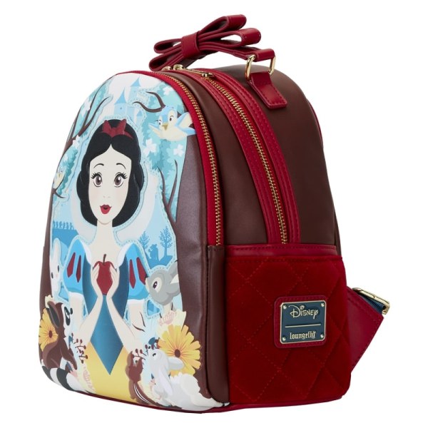 Snow White MINI BACKPACK in Quilted Velvet - DISNEY LOUNGEFLY