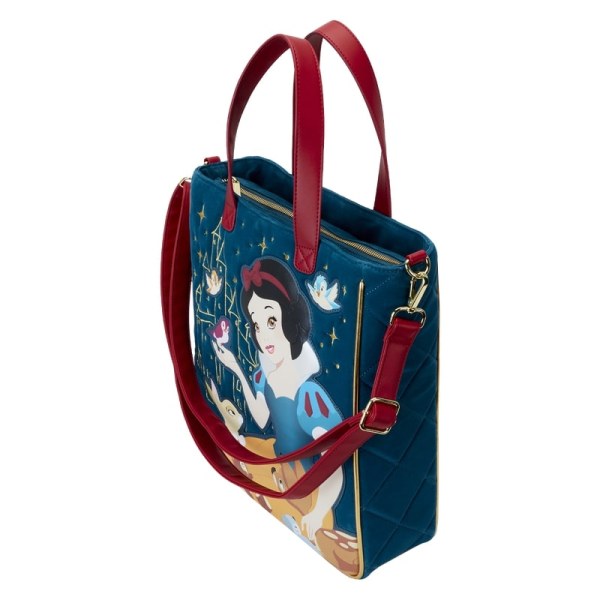 Snow White Tote Bag in quilted velvet - DISNEY LOUNGEFLY