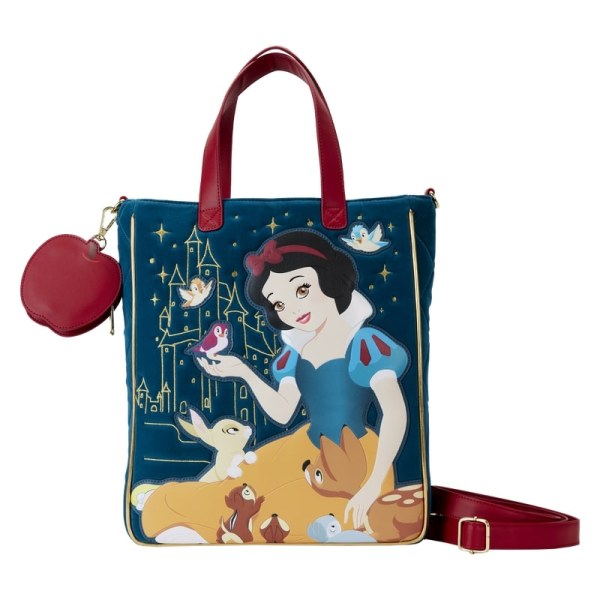 Snow White Tote Bag in quilted velvet - DISNEY LOUNGEFLY