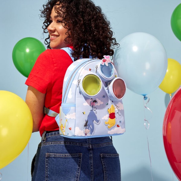 MINI BACKPACK Winnie and her friends float on balloons - DISNEY LOUNGEFLY