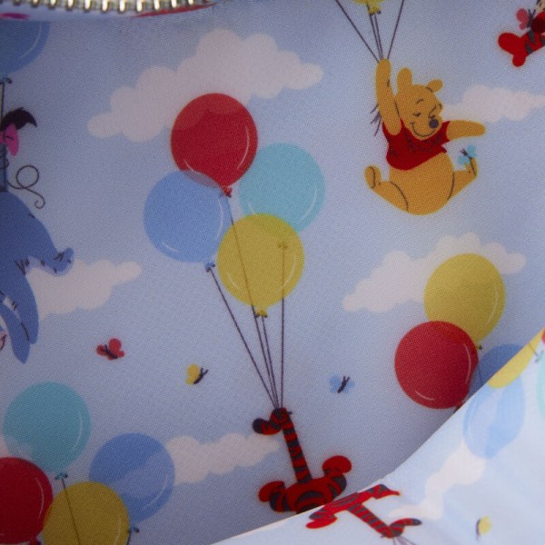 Heart shoulder bag Winnie and his friends float with balloons - DISNEY LOUNGEFLY