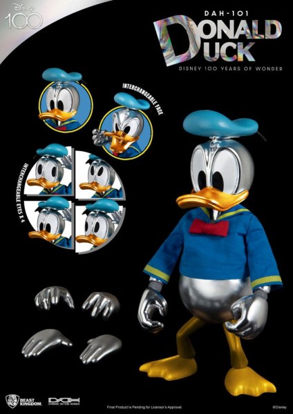 Donald Duck Articulated Disney 100 Years of Wonder - Dynamic Action Heroes