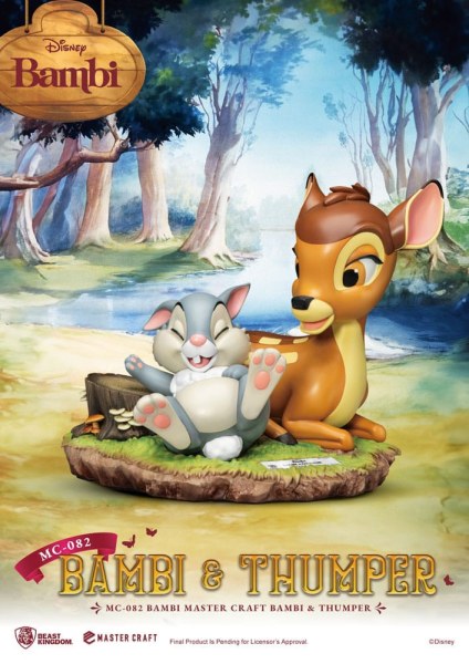 Bambi & Thumper 26 cm statuette - Disney Mastercraft
