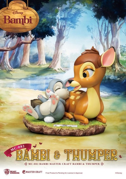 Bambi & Thumper 26 cm statuette - Disney Mastercraft