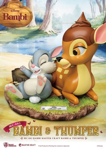 Bambi & Thumper 26 cm statuette - Disney Mastercraft
