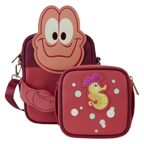 Crossbody Bag with Coin Bag The Little Mermaid 35th Anniversary Sebastian Crossbuddies® Cosplay - DISNEY LOUNGEFLY