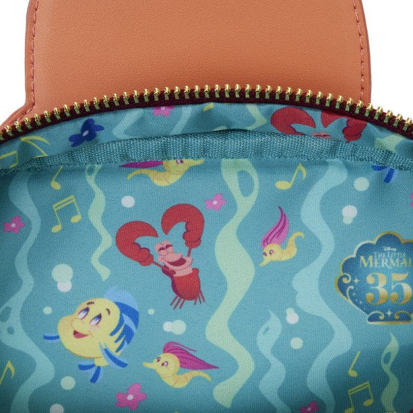 Crossbody Bag with Coin Bag The Little Mermaid 35th Anniversary Sebastian Crossbuddies® Cosplay - DISNEY LOUNGEFLY