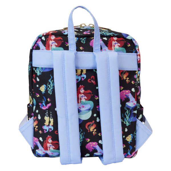 MINI BACKPACK Nylon The Little Mermaid 35th Anniversary Life is the Bubbles All-Over Print  - DISNEY LOUNGEFLY