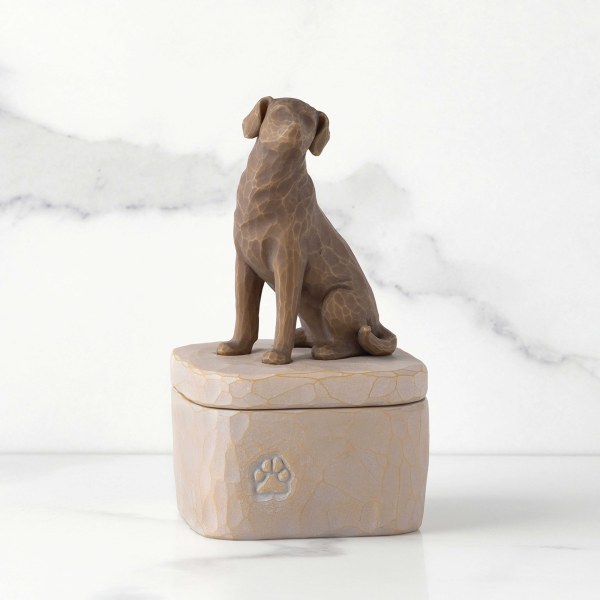 LOVE MY DOG DARK KEEPSAKE BOX - WILLOW TREE