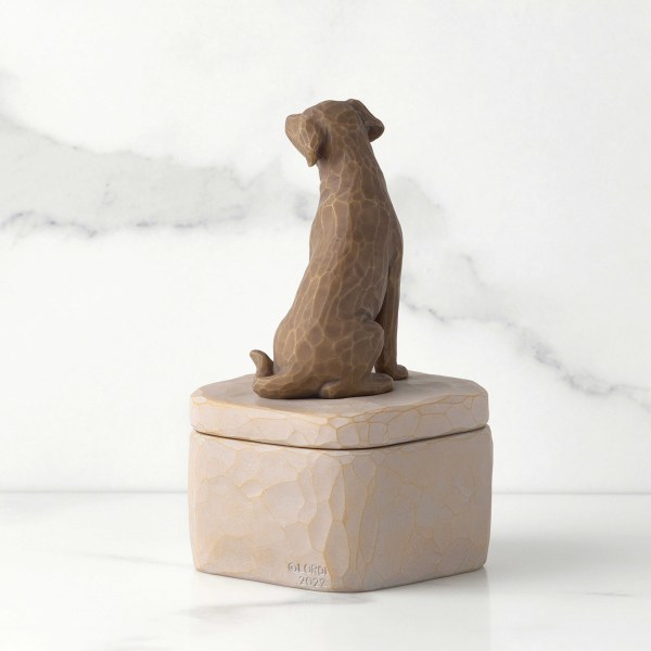 LOVE MY DOG DARK KEEPSAKE BOX - WILLOW TREE