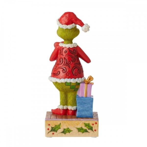 HAPPY GRINCH WITH BLINKING HEART - JIM SHORE GRINCH