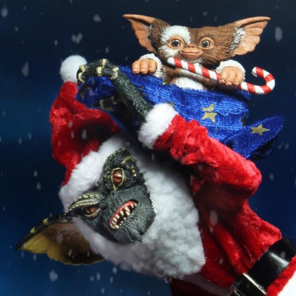GREMLINS - ACTION FIGURE - SANTA STRIPE & GIZMO