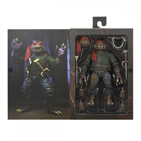 UNIVERSAL MONSTERS X NINJA TURTLES - ACTION FIGURE – ULTIMATE RAPHAEL WOLFMAN