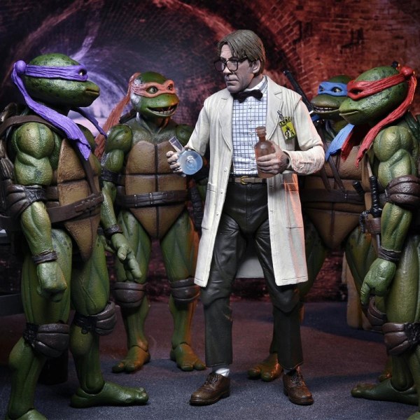 TEENAGE MUTANT NINJA TURTLES 2: SECRET OF THE OOZE - 2 PACK ACTION FIGURE – PROFESSOR PERRY AND HAZMAT SUIT PROFESSOR PERRY