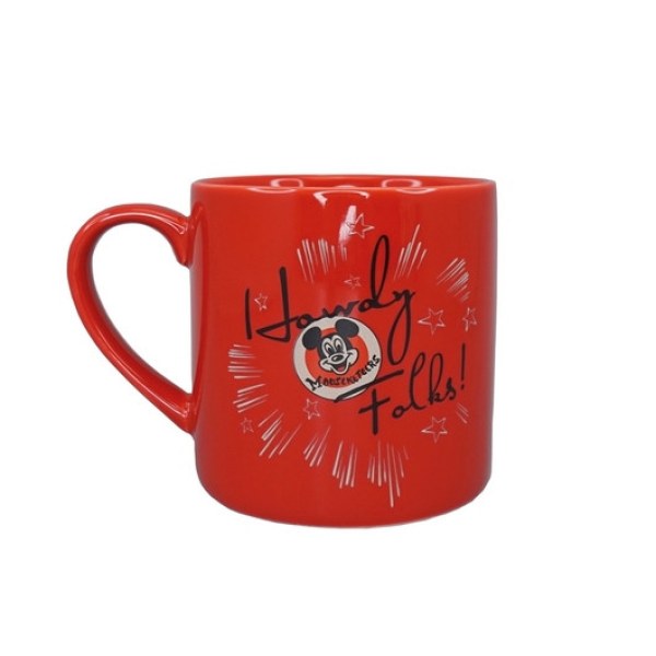 MUG DISNEY 100 MICKEY MOUSE HOWDY FOLKS!