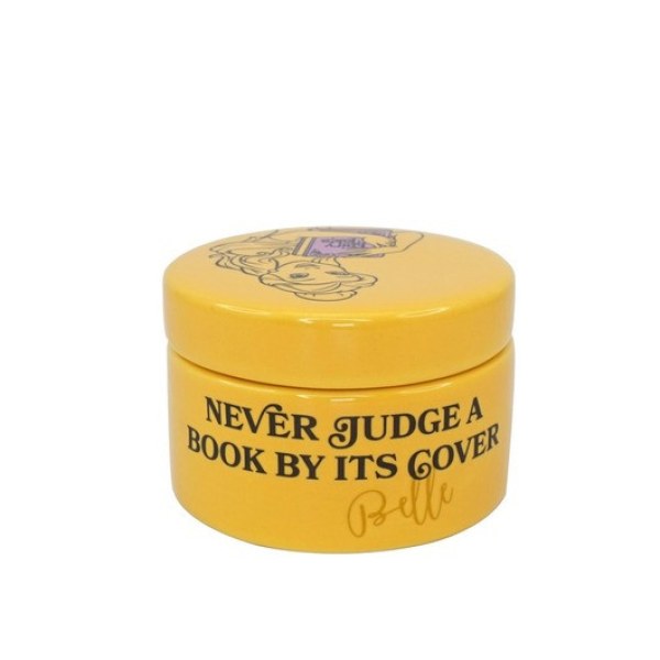 MINI CERAMIC POT DISNEY 100 BEAUTY AND THE BEAST NEVER JUDGE A BOOK BY ITS COVER