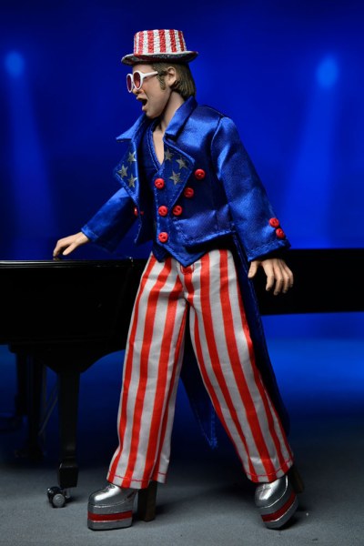 Elton John Figure Clothed Live in '76 Deluxe Set 20 cm