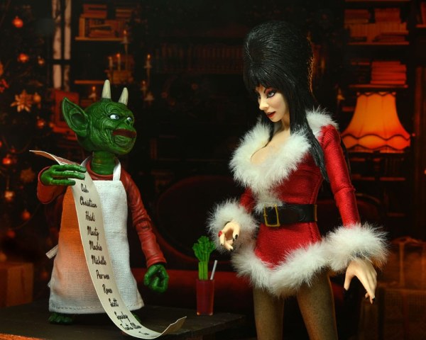 Elvira, Mistress of the Dark Figur eClothed Very Scary Xmas Elvira 20 cm