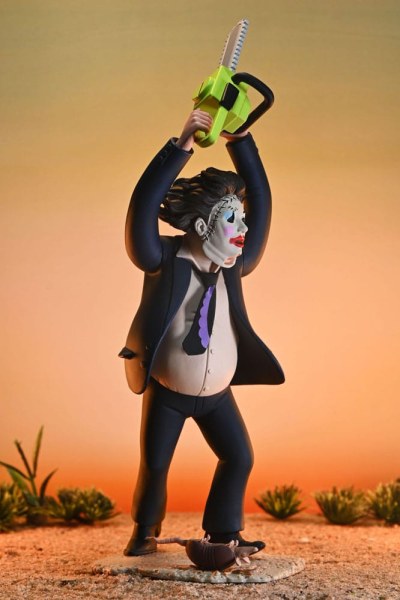 Texas Chainsaw Massacre Toony Terrors Figure 50th Anniversary Pretty Woman Leatherface 15 cm