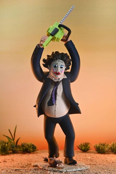 Texas Chainsaw Massacre Toony Terrors Figure 50th Anniversary Pretty Woman Leatherface 15 cm