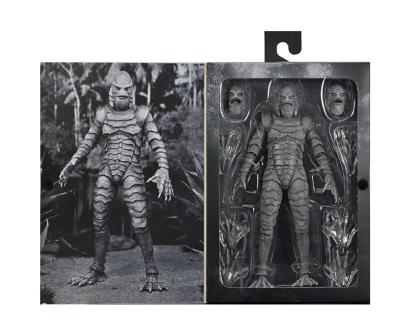 Universal Monsters Figure Ultimate Creature from the Black Lagoon (B&W) 18 cm