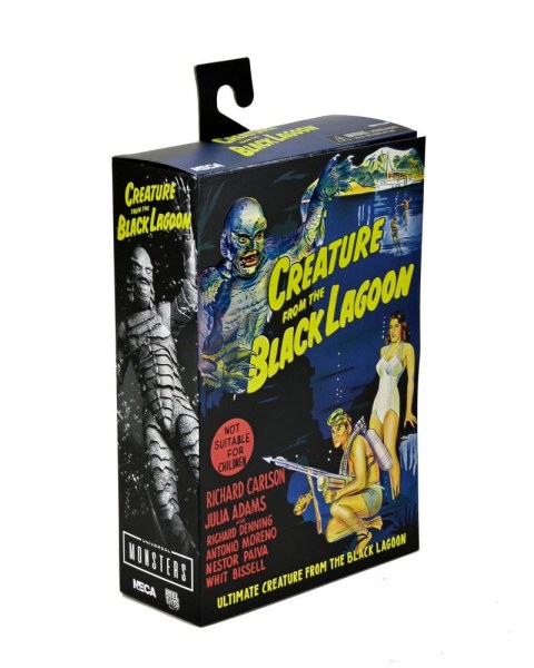 Universal Monsters Figure Ultimate Creature from the Black Lagoon (B&W) 18 cm