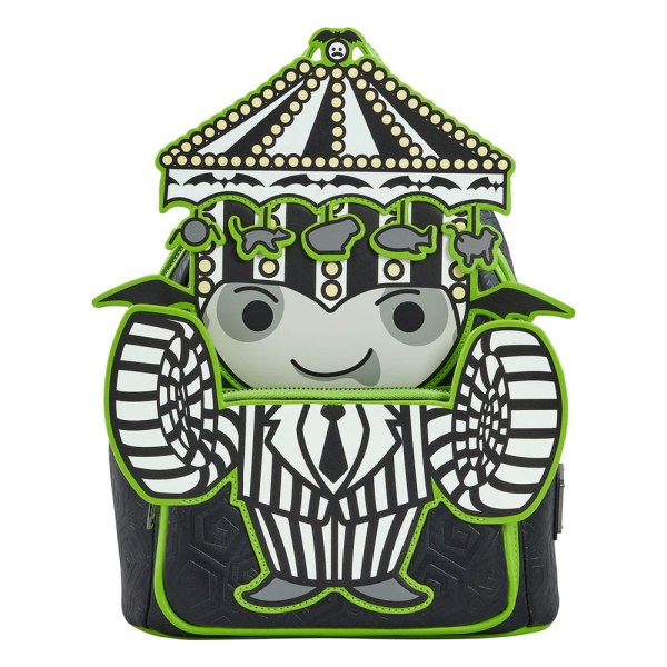 Mini Backpack Beetlejuice Pinstripe - Loungefly