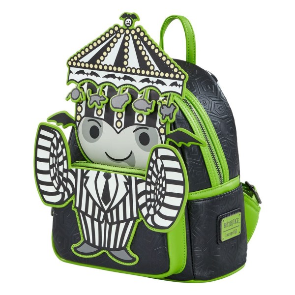 Mini Backpack Beetlejuice Pinstripe - Loungefly