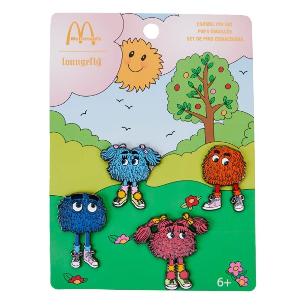 Set of 4 pin Fry Gang McDonalds - Loungefly