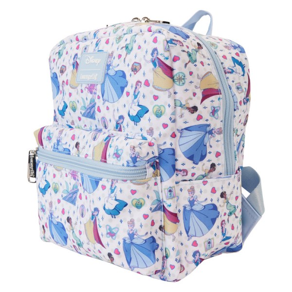 MINI BACKPACK Nylon Disney Princess Manga Style - DISNEY LOUNGEFLY
