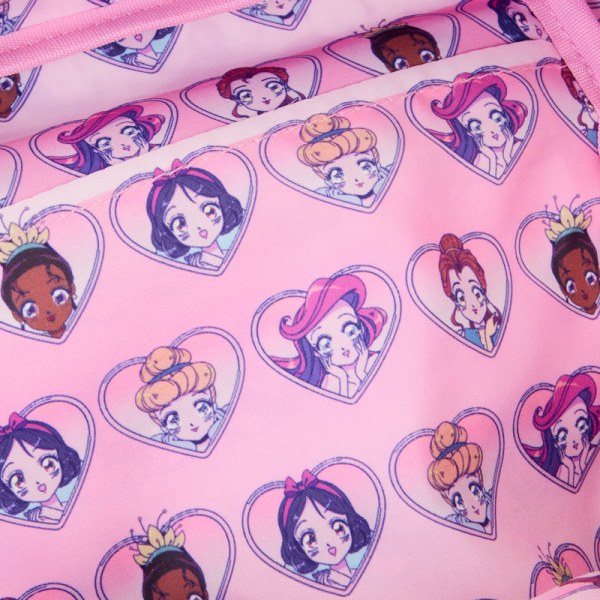 MINI BACKPACK Nylon Disney Princess Manga Style - DISNEY LOUNGEFLY