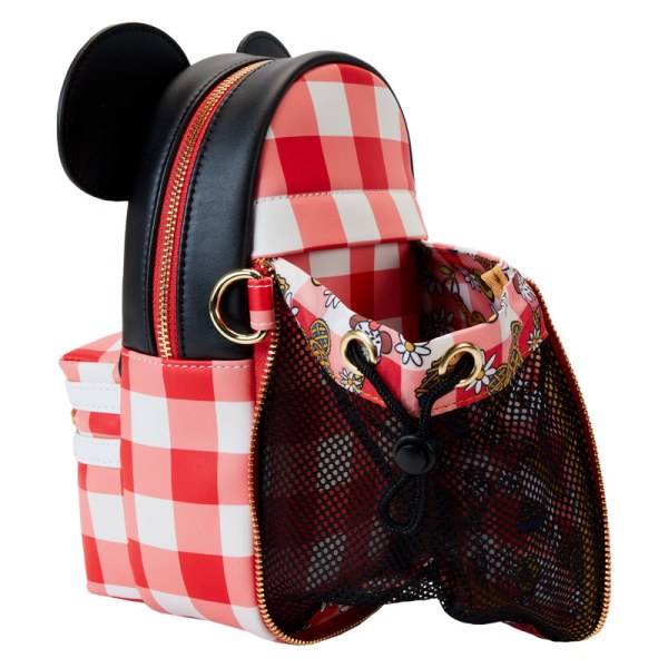 Crossbody Bag Minnie Mouse Picnic Blanket Cup Holder - DISNEY LOUNGEFLY