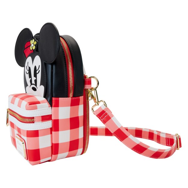 Crossbody Bag Minnie Mouse Picnic Blanket Cup Holder - DISNEY LOUNGEFLY