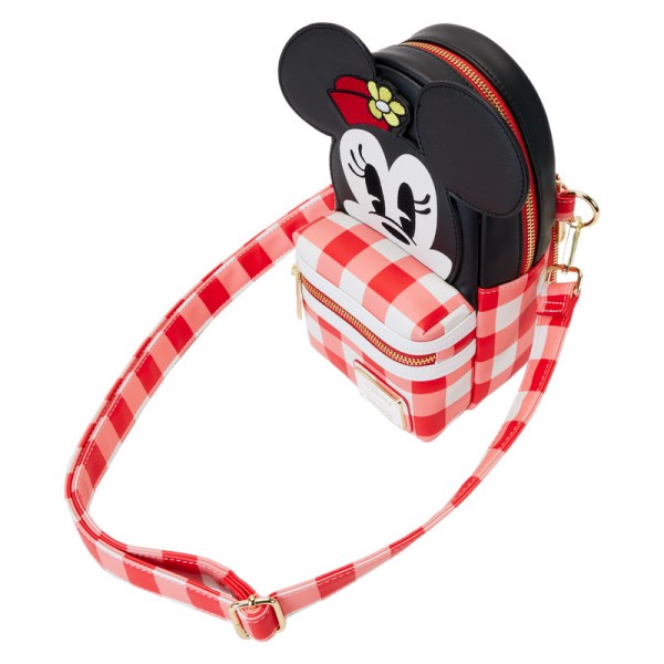 Crossbody Bag Minnie Mouse Picnic Blanket Cup Holder - DISNEY LOUNGEFLY