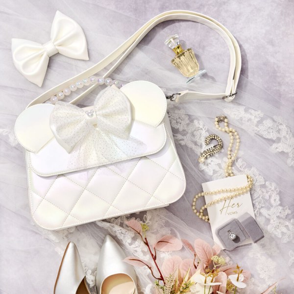 Crossbody Bag Minnie Mouse Iridescent Wedding - DISNEY LOUNGEFLY