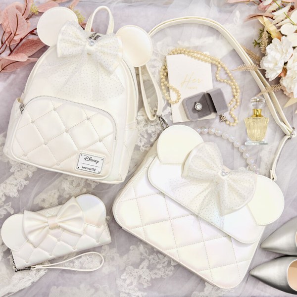 Crossbody Bag Minnie Mouse Iridescent Wedding - DISNEY LOUNGEFLY