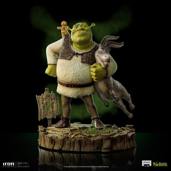 Shrek, Donkey and The Gingerbread Man Deluxe Art Scale - Dreamworks