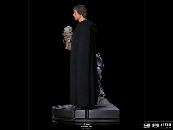 The Mandalorian Luke Skywalker, R2-D2 & Grogu Art Scale - Star Wars