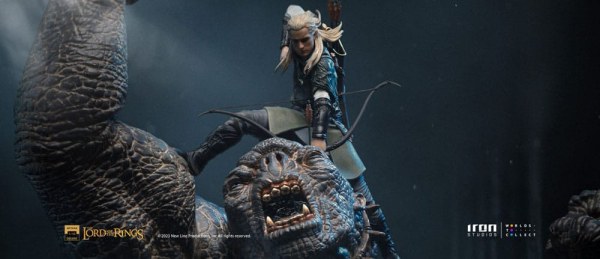 CAVE TROLL AND LEGOLAS ART SCALE DELUXE - LORD OF THE RINGS