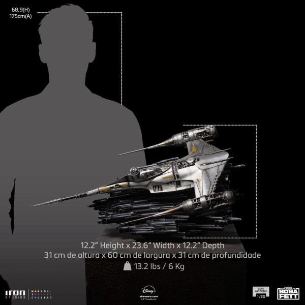 Mando's N-1 Starfighter Art Scale - The Book of Boba Fett