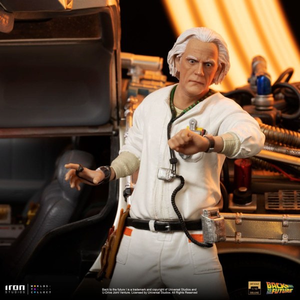 DeLorean Full Set Art Scale - Back to the Future