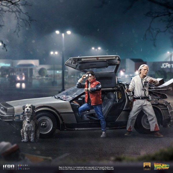 DeLorean Full Set Art Scale - Back to the Future