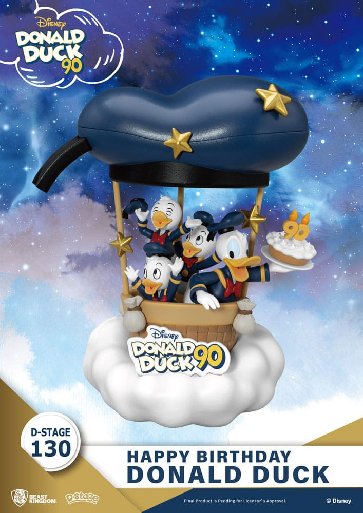 Diorama Donald Duck 90th-Happy Birthday - Disney D-Stage