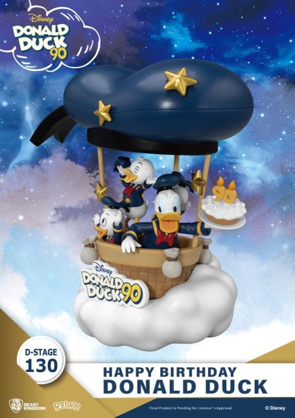 Diorama Donald Duck 90th-Happy Birthday - Disney D-Stage