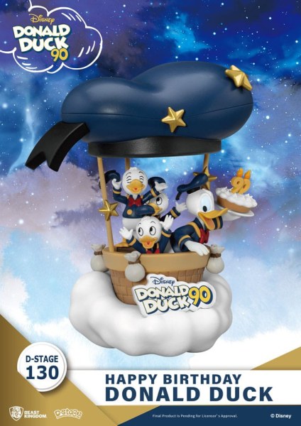 Diorama Donald Duck 90th-Happy Birthday - Disney D-Stage