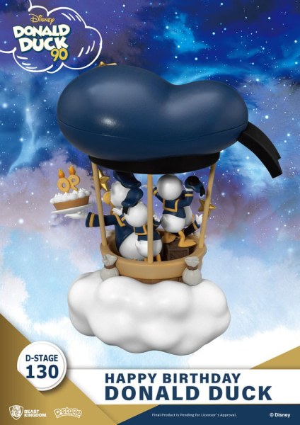Diorama Donald Duck 90th-Happy Birthday - Disney D-Stage